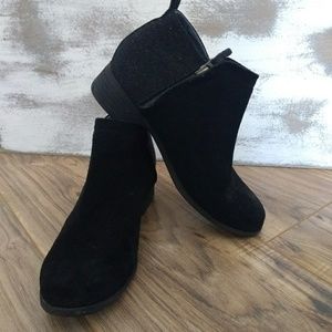 Toms Deia Zip Booties Ankle Boots 6.5